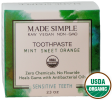 TOOTHPASTE = Organic Vegan Mint Sweet Orange